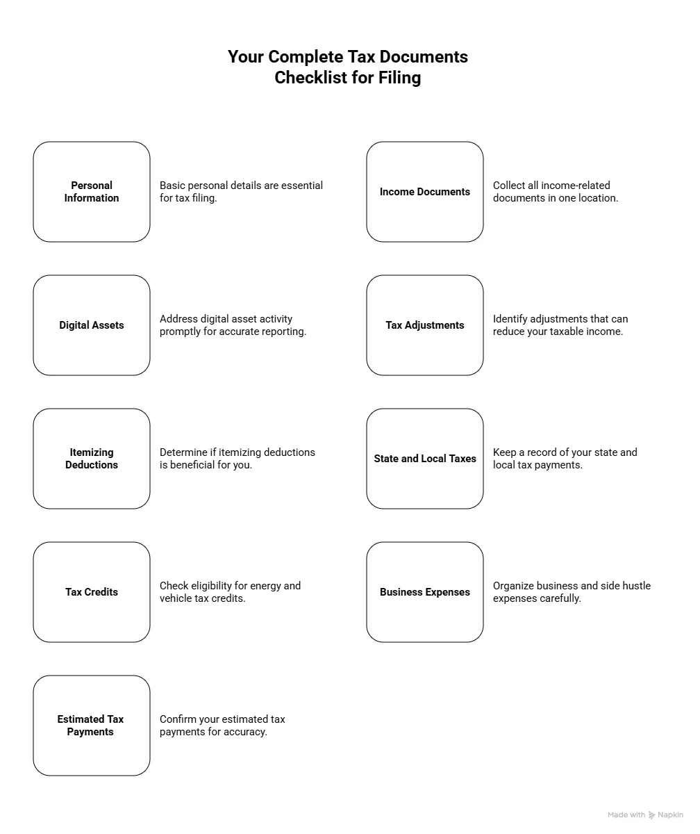 Your Complete Tax Documents Checklist for Filing