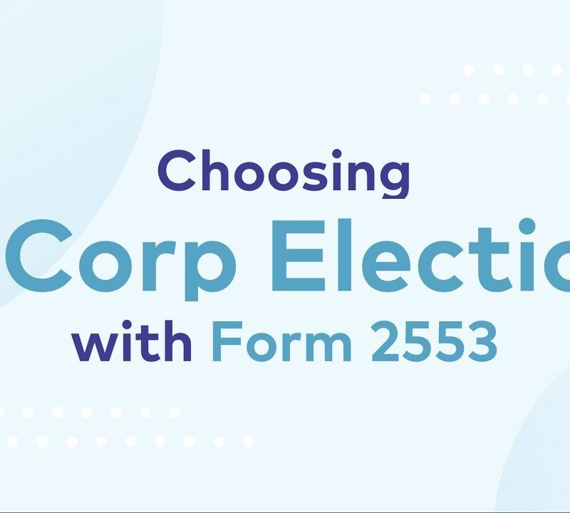S Corp Election Form