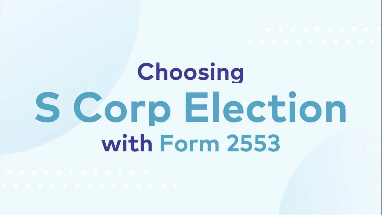 S Corp Election Form